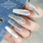 Preview: Hell grau Marmor Sommernägel Nageldesign Ideen Sommer Nägel Sommer Nagelgel